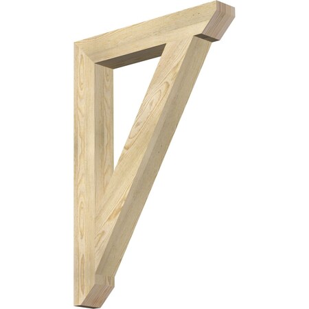 Ekena Millwork Traditional Slat Rough Sawn Bracket, Douglas Fir, 4"W x 26"D x 38"H BKT04X26X38TRA06RDF